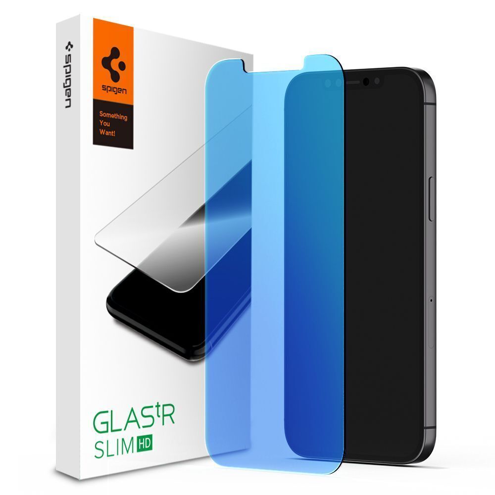 SPIGEN EZ Fit GLAS.tR AntiBlue 2 Pcs Glass for iPhone 16e / 14 / 13 / 13 Pro Screen Protector