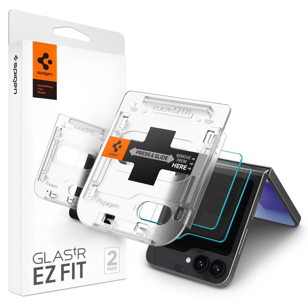 SPIGEN Glas.tR EZ Fit 2 Pcs Front Glass Screen Protector for Galaxy Z Flip 6