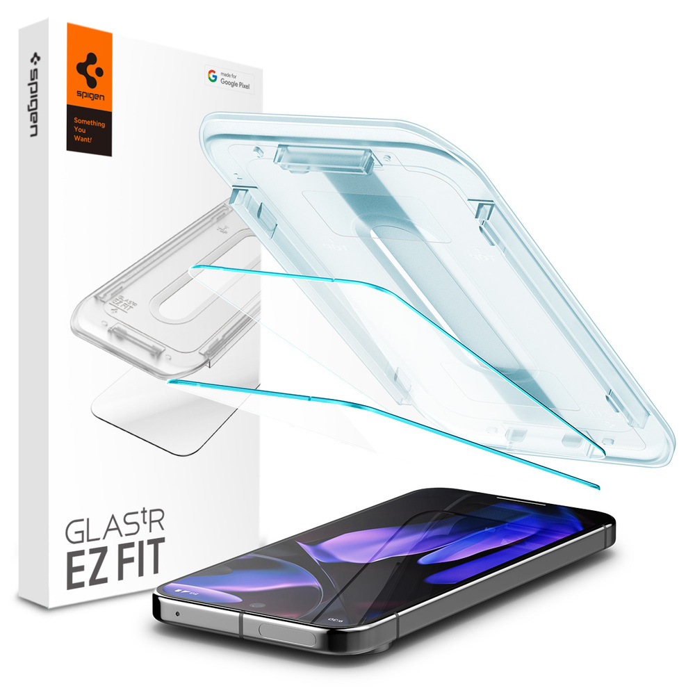 SPIGEN GLAS.tR EZ Fit 2 Pcs Glass Screen Protector for Google Pixel 9 / 9 Pro