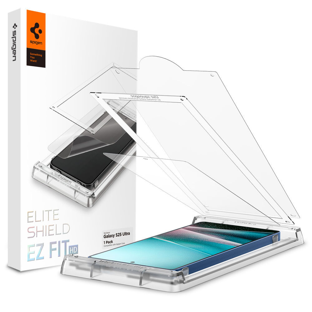 SPIGEN EliteShield EZ Fit HD for Galaxy S25 Ultra Screen Protector