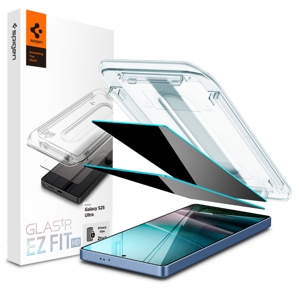 SPIGEN GLAS.tR EZ Fit HD Privacy 2PCS Glass for Galaxy S25 Ultra Screen Protector