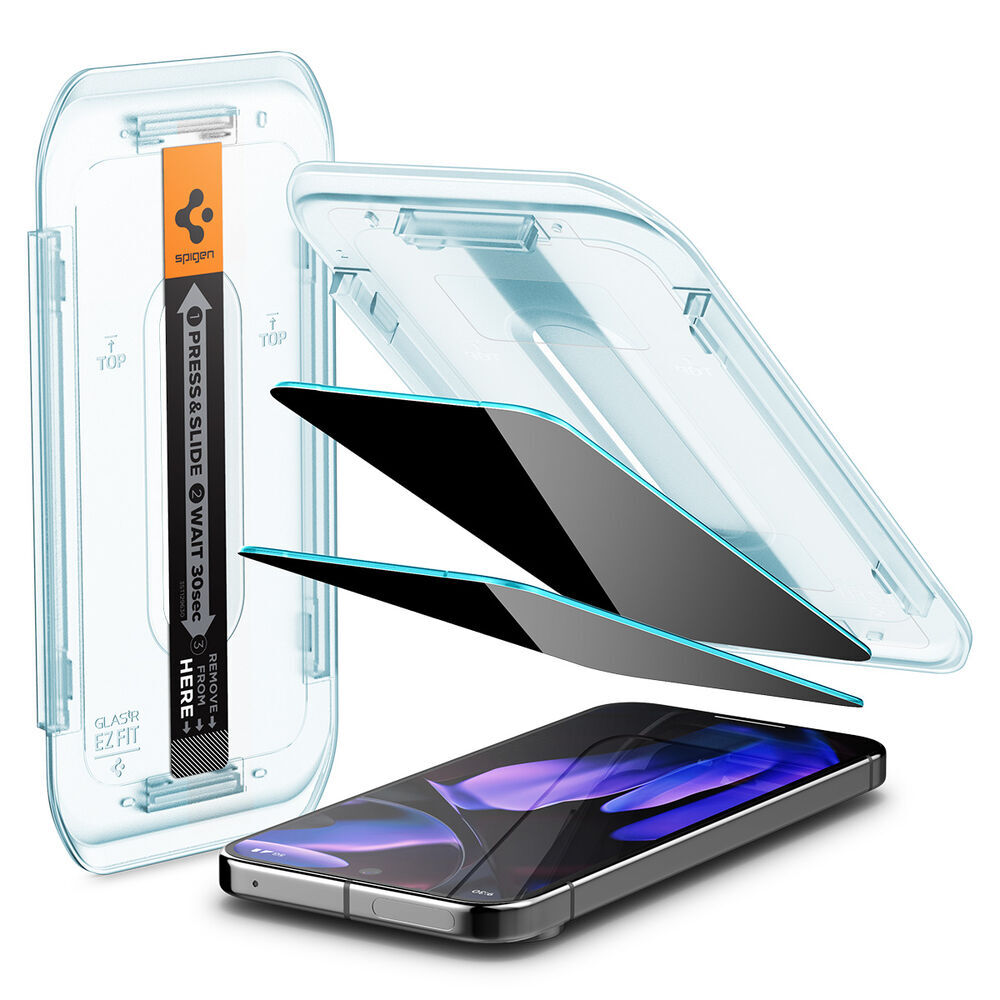 SPIGEN GLAS.tR EZ Fit Privacy 2PCS Glass for Pixel 9 / 9 Pro Screen Protector