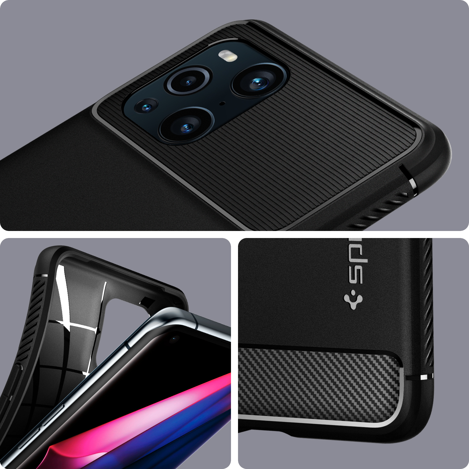 SPIGEN Rugged Armor Case for Oppo Find X3 Pro 5G