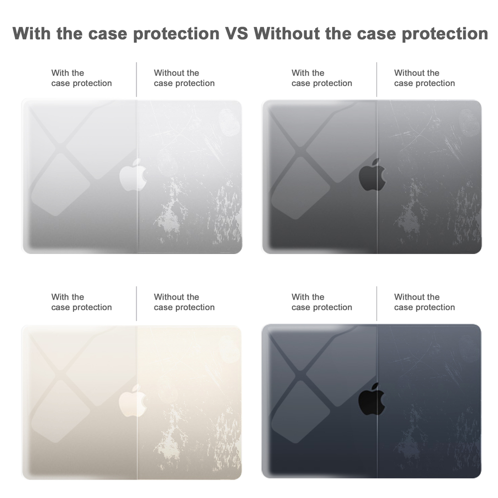 Techprotectus Colorlife Hardshell Case for Apple MacBook Air M2 13.6 2022  [Colour:Crystal Clear]