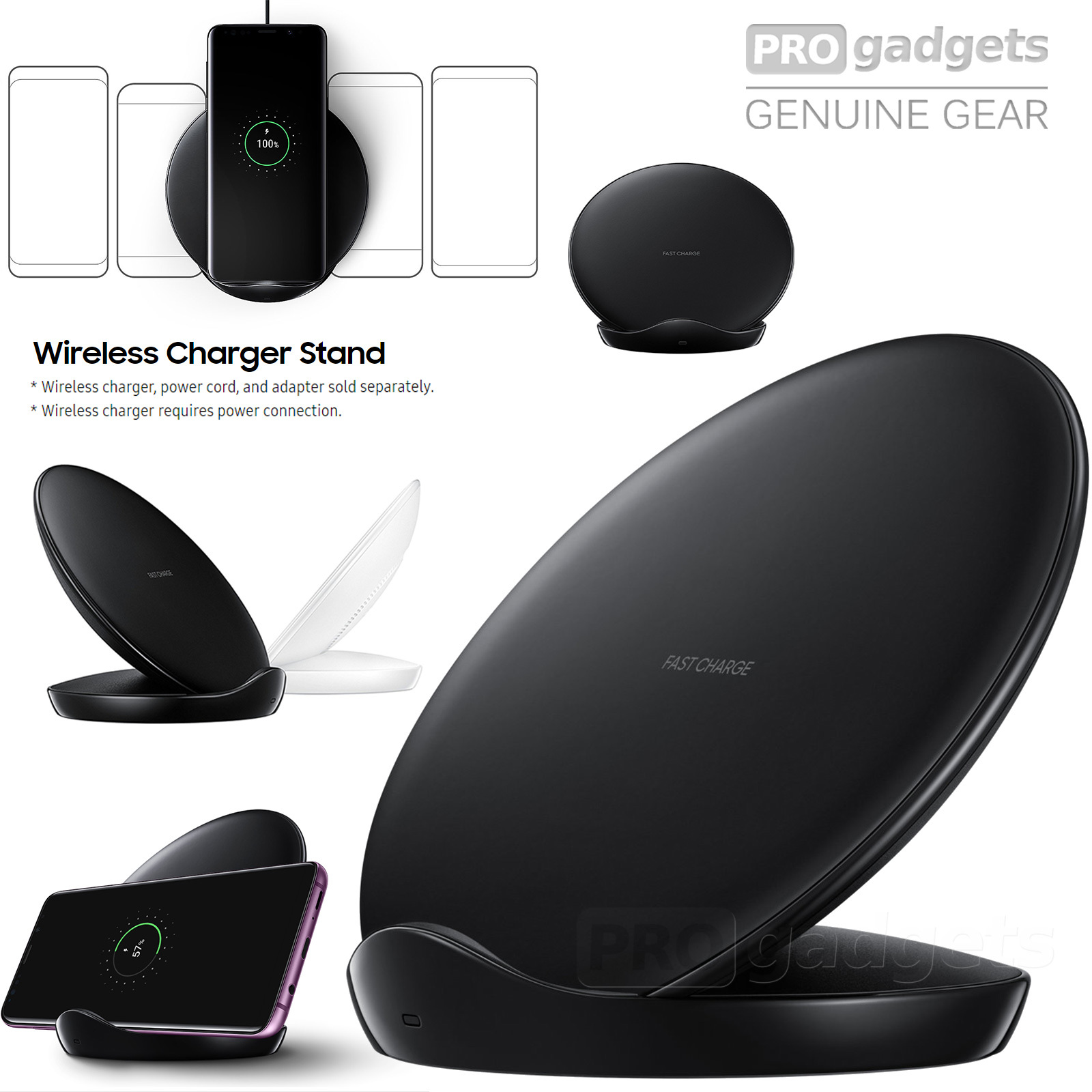 Genuine Samsung Qi Fast Wireless Charging Pad Stand For Galaxy S9s9 Plus