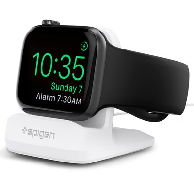 Spigen Night Stand S350 for Apple Watch Series 10/9/Ultra 2/Ultra/8/SE2/7/6/5/SE/4/3/2/1 (38-49mm) [Colour:White]