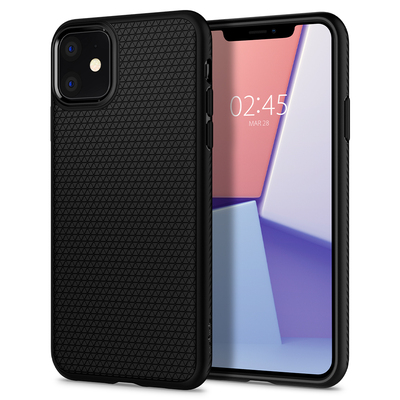 iPhone 11 Case, Genuine SPIGEN Soft TPU Liquid Air Armor Slim Cover for Apple [Colour:Black]