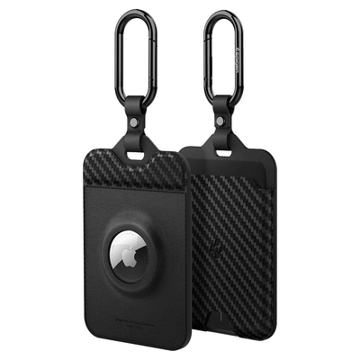 SPIGEN Air Fit 2 Pcs Case for Tesla Key Card with AirTag Slot [Colour:Carbon Edition]