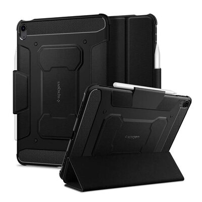 SPIGEN Rugged Armor Pro Case for iPad Air 11 2024 6th Gen M2 / 10.9 2022 5th Gen / 10.9 2020 4th Gen [Colour:Black]