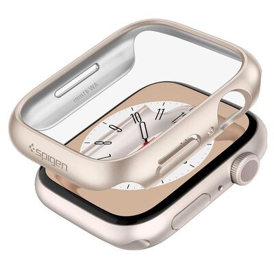 SPIGEN Thin Fit Case for Apple Watch Series 9/8/7 (41mm) [Colour:Starlight]