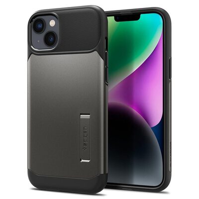 SPIGEN Slim Armor Case for iPhone 14 [Colour:Gunmetal]