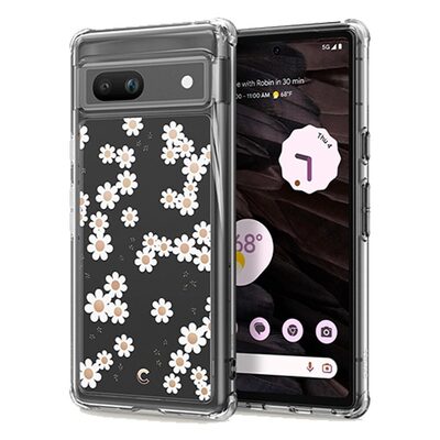 SPIGEN CYRILL Cecile Case for Google Pixel 7a [Colour:White Daisy]