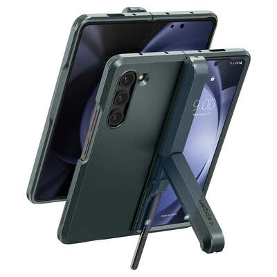 SPIGEN Tough Armor Pro S Pen Holder Case for Samsung Galaxy Z Fold 5 [Colour:Abyss Green]