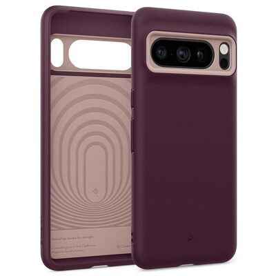 Caseology by SPIGEN Nano Pop Case for Google Pixel 8 Pro [Colour:Burgundy Bean]