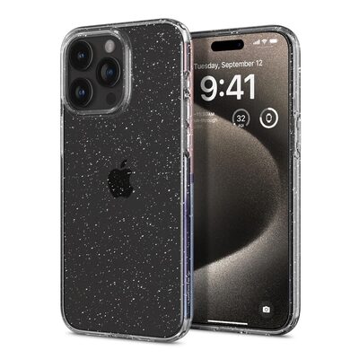 SPIGEN Liquid Crystal Glitter Case for iPhone 15 Pro Max [Colour:Crystal Quartz]