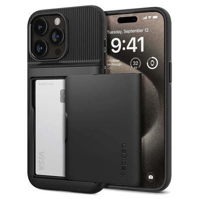 SPIGEN Slim Armor CS Case for iPhone 15 Pro Max [Colour:Black]