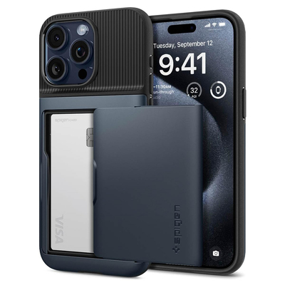 SPIGEN Slim Armor CS Case for iPhone 15 Pro [Colour:Metal Slate]