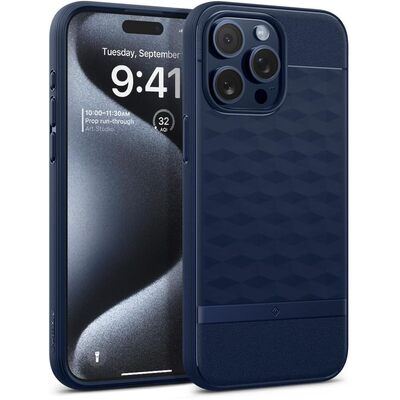 Caseology by SPIGEN Parallax Mag MagSafe Compatible Case for iPhone 15 Pro [Colour:Midnight Blue]