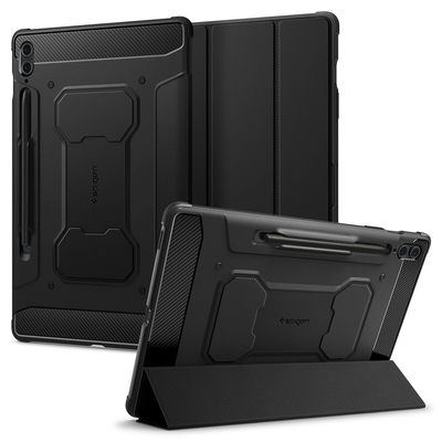 SPIGEN Rugged Armor Pro Case for Galaxy Tab S9 FE+ Plus 12.4 [Colour:Black]