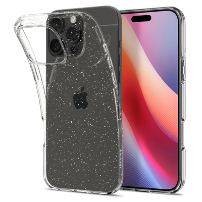 SPIGEN Liquid Crystal Glitter for iPhone 16 Pro Case [Colour:Crystal Quartz]