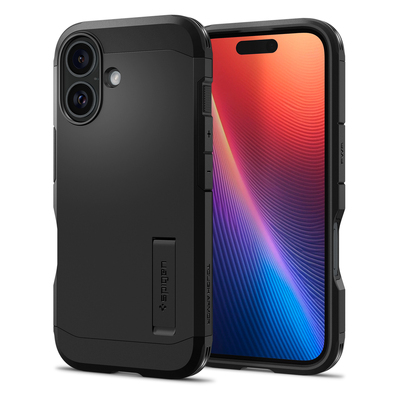 SPIGEN Tough Armor for iPhone 16 Case [Colour:Black]