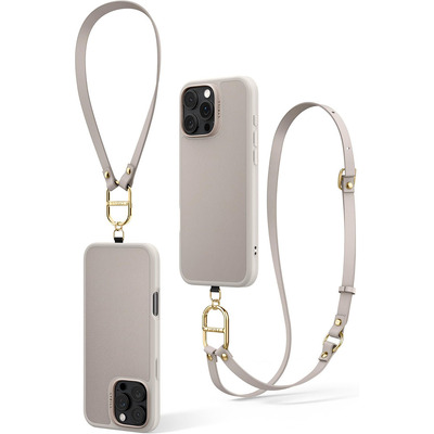 CYRILL by SPIGEN Kajuk Mag Classic Charm MagSafe Compatible for iPhone 16 Pro Max Case [Colour:Cream]