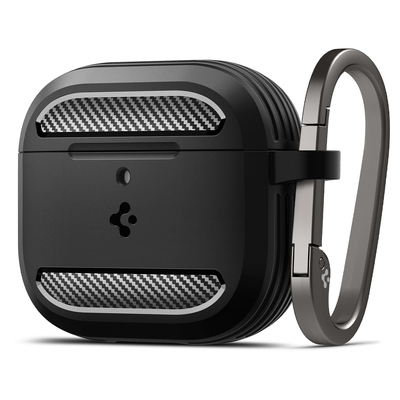 SPIGEN Rugged Armor for AirPods 4 Case [Colour:Black]