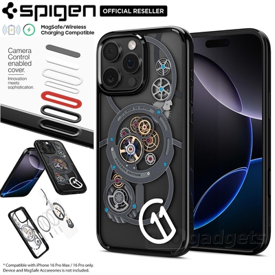 SPIGEN c11 Series Ultra Hybrid T Camera Control Button Cover (MagFit) MagSafe Compatible for iPhone 16 Pro Case [Colour:Chronos]