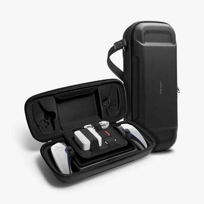 SPIGEN Rugged Armor Pro Case for PlayStation Portal Remote Player [Colour:Black]