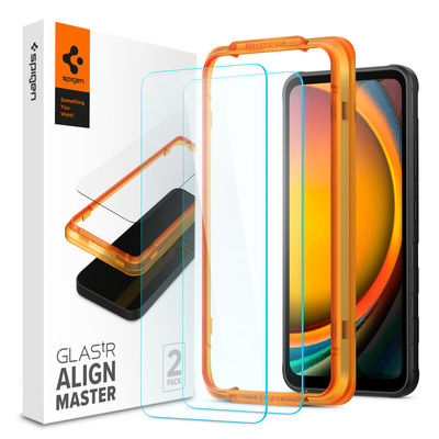 SPIGEN GLAS.tR AlignMaster 2 Pcs for Galaxy XCover7 Screen Protector [Colour:Clear]