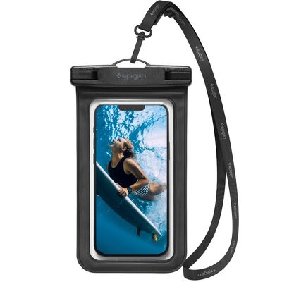 SPIGEN A601 Aqua Shield WaterProof Universal Phone Pouch Case [Colour:Black]