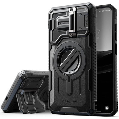 VRS DESIGN Terra Guard Ultimate MagSafe Compatible Case for Galaxy S25 Plus [Colour:Black/Black]