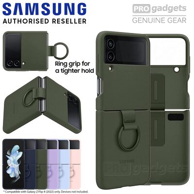 Samsung Silicone Case with Ring for Galaxy Z Flip 4