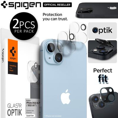 SPIGEN Optik GLAS.tR Slim Lens Screen Protector 2PCS for iPhone 14 / 14 Plus