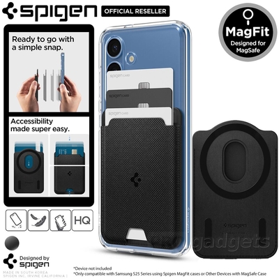 SPIGEN Urban Fit (MagFit) MagSafe Compatible for Galaxy S25 Series MagSafe Case / iPhone 16 15 14 13 12 Series Wallet Card Holder